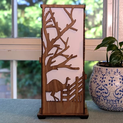 Outback Station: Australian Hardwood Lamp