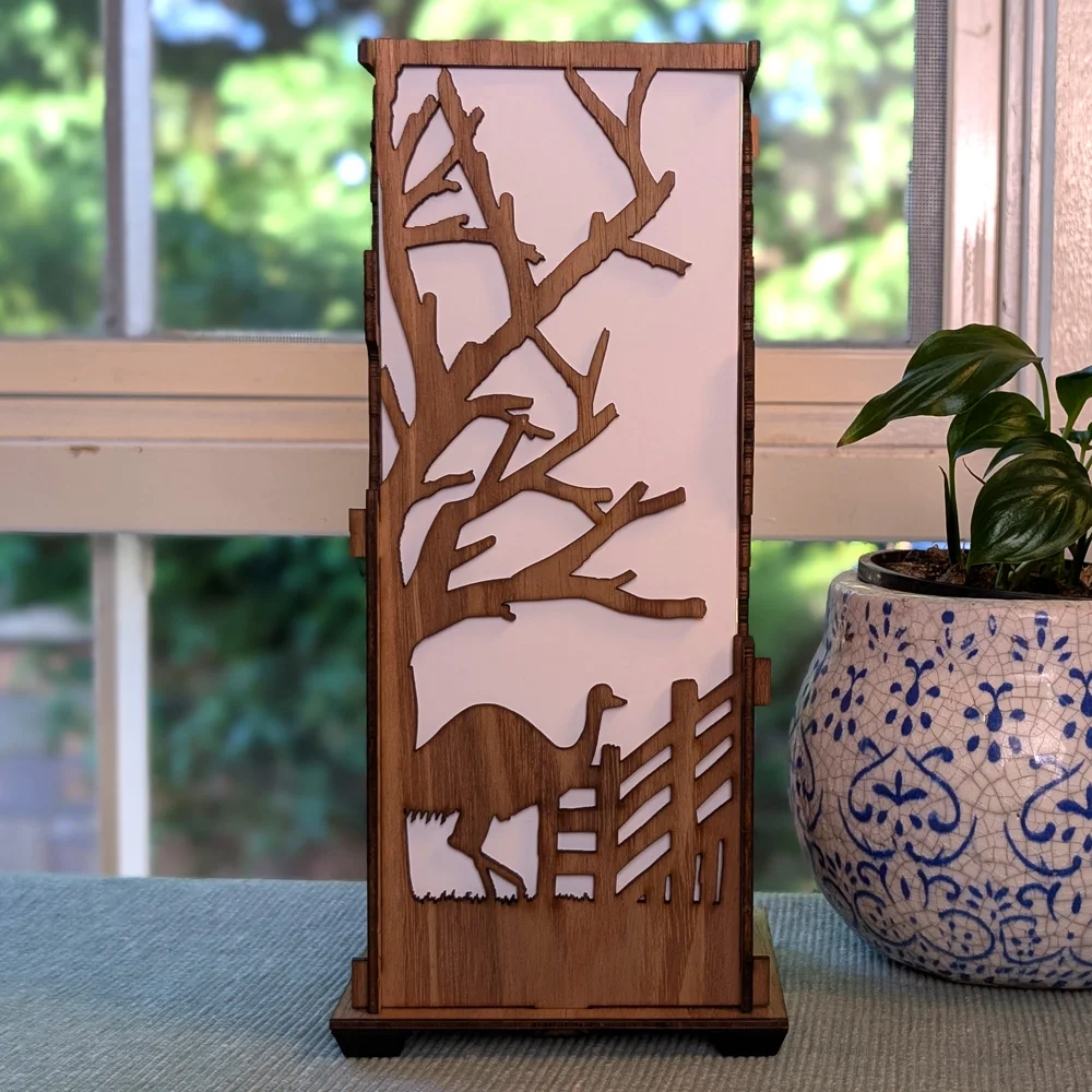Outback Station: Australian Hardwood Lamp