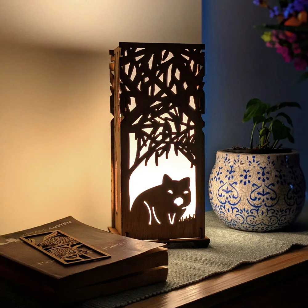 Koala & Wombat: Australian Hardwood Lamp