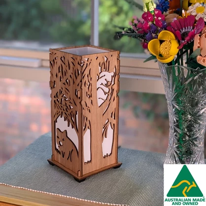 Koala & Wombat: Australian Hardwood Lamp