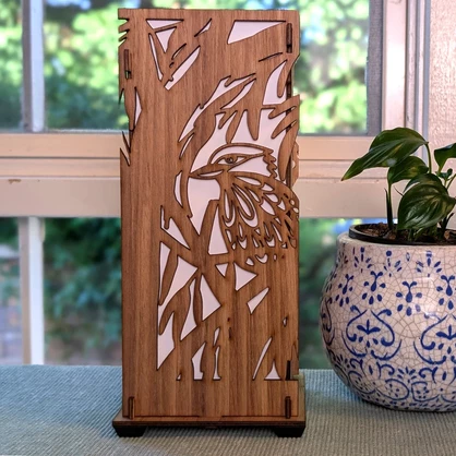 Aussie Birds: Australian Hardwood Lamp