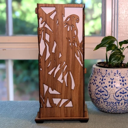 Aussie Birds: Australian Hardwood Lamp