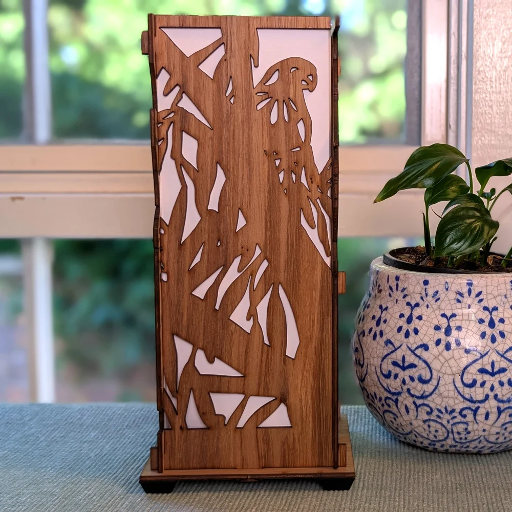 Aussie Birds: Australian Hardwood Lamp