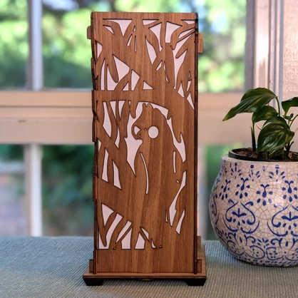 Aussie Birds: Australian Hardwood Lamp