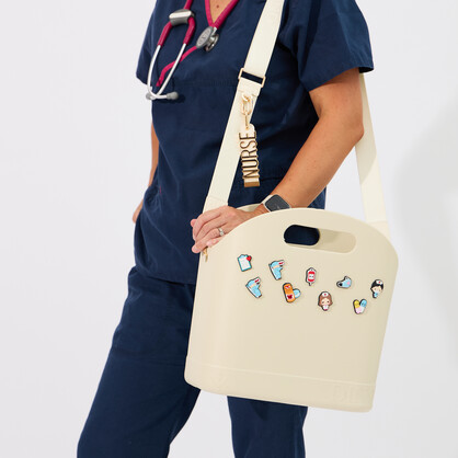 Dino Belle Bag Champagne Glow - holes
