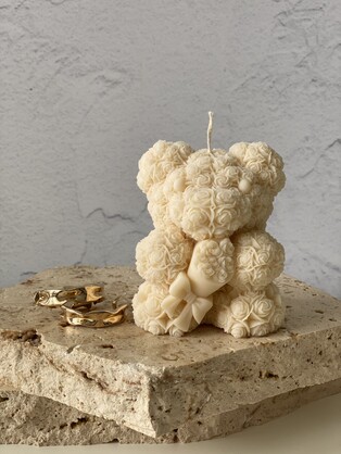 Love Bear Eco-Friendly Sculptural Soy Wax Candle