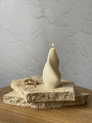 Twirl Eco-Friendly Sculptural Soy Wax Candle