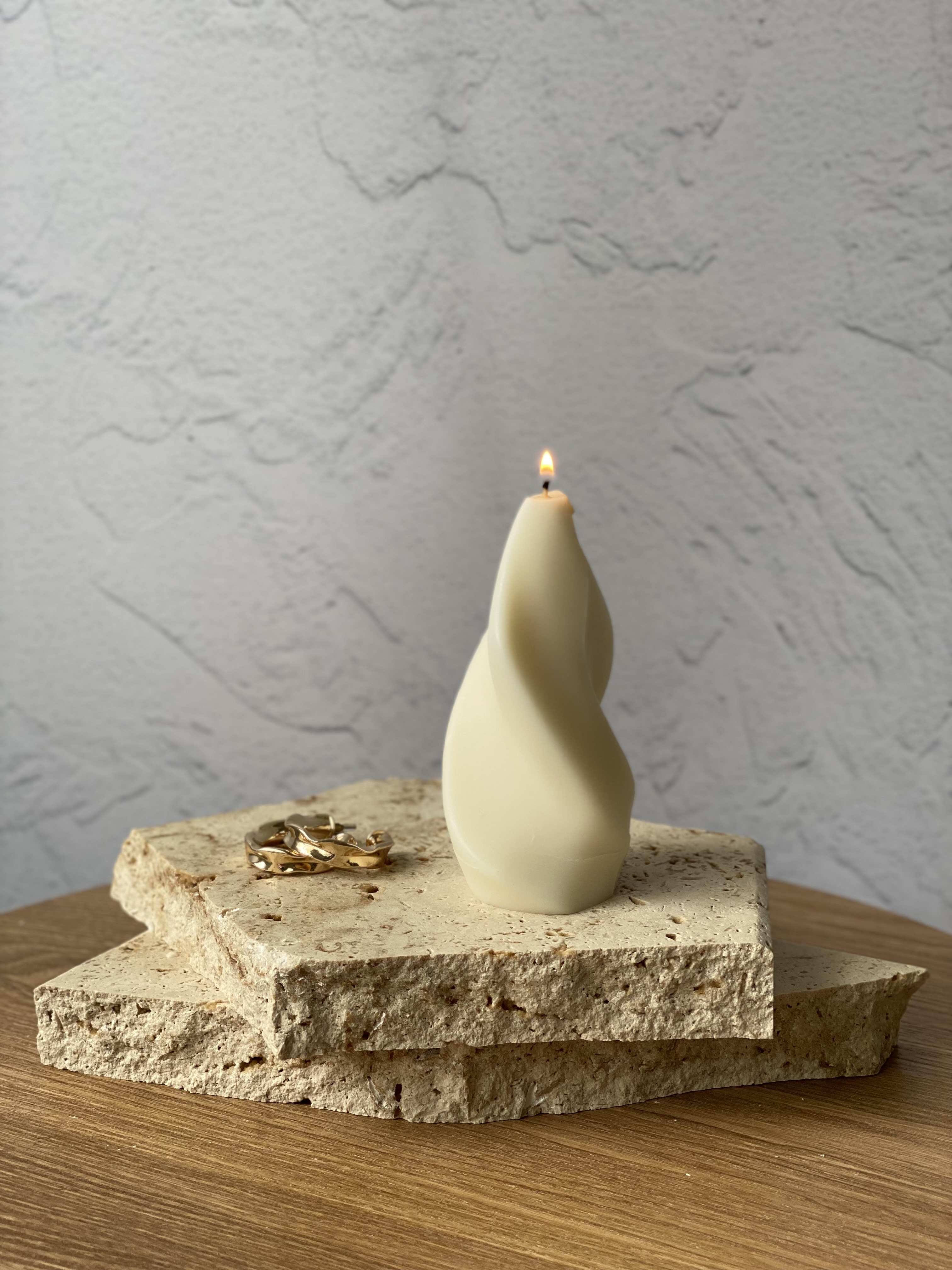Twirl Eco-Friendly Sculptural Soy Wax Candle
