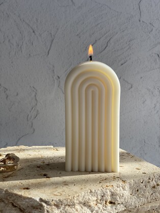 Rainbow Eco-Friendly Sculptural Soy Wax Candle