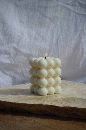 Bubble 9 Eco-Friendly Sculptural Soy Wax Candle
