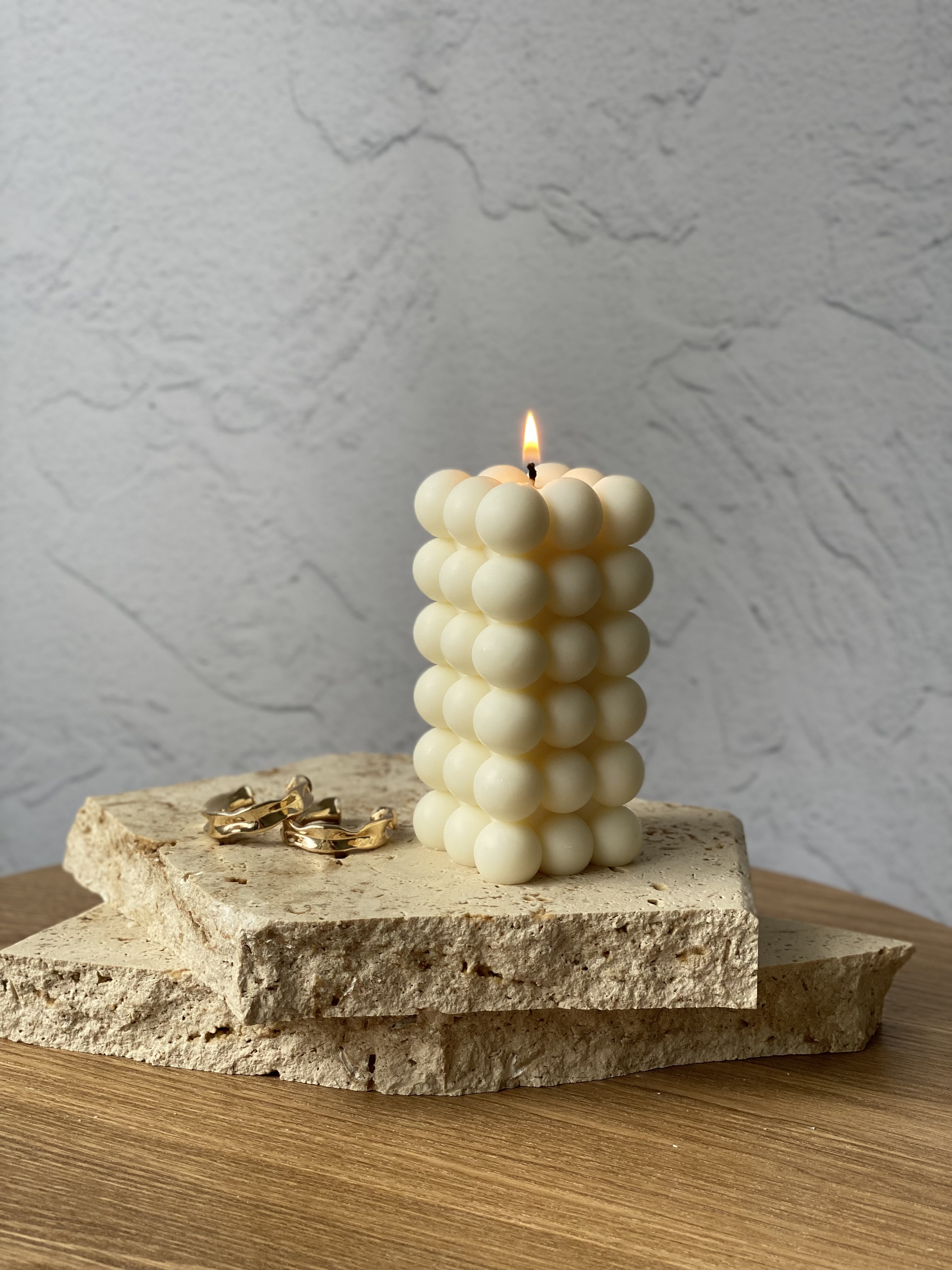 Bubble 11 Eco-Friendly Sculptural Soy Wax Candle
