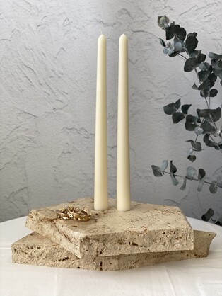 Date Night Eco-Friendly Taper Sculptural Soy Wax Candles