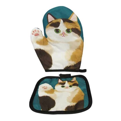 Pot Holder Waving Cat