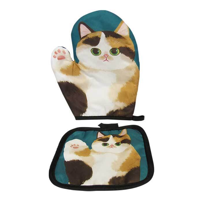 Pot Holder Waving Cat