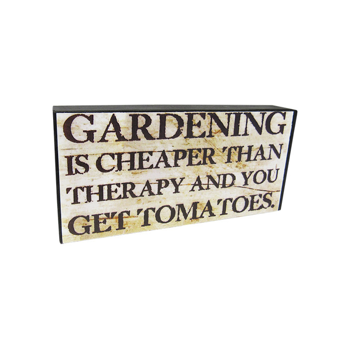 Garden Therapy Rustic Sign