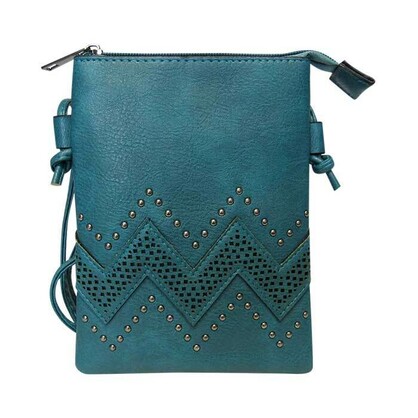 Shoulder Bag Pearl Wave Teal