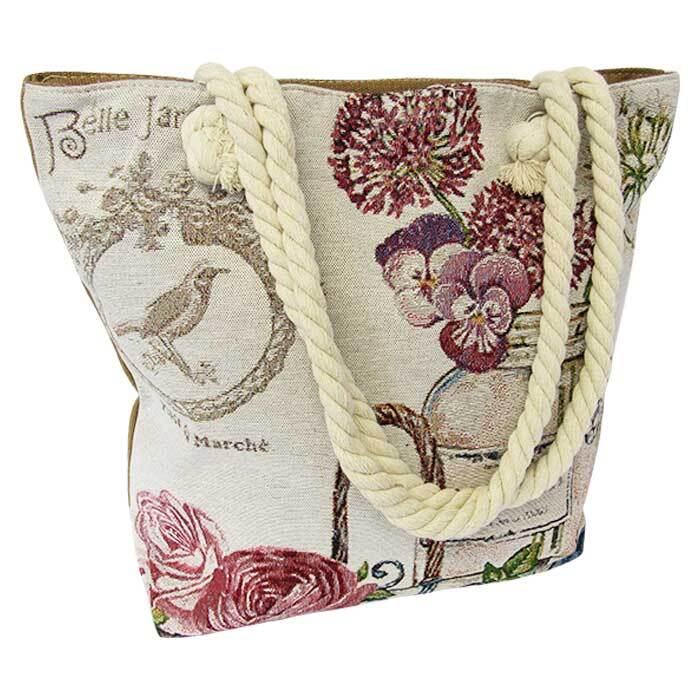 Rope Tote Bag Garden