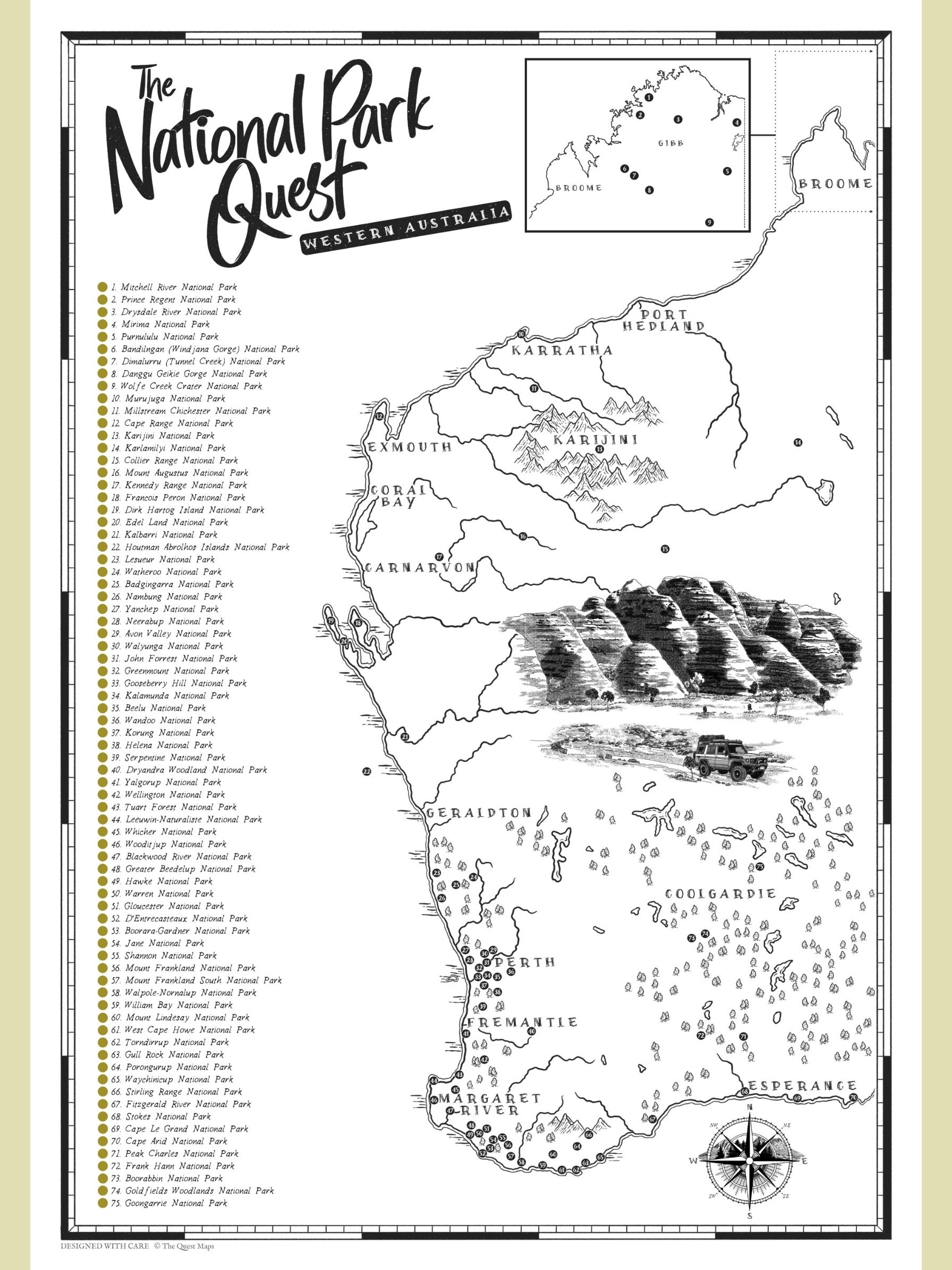 The Western Australia National Park Quest