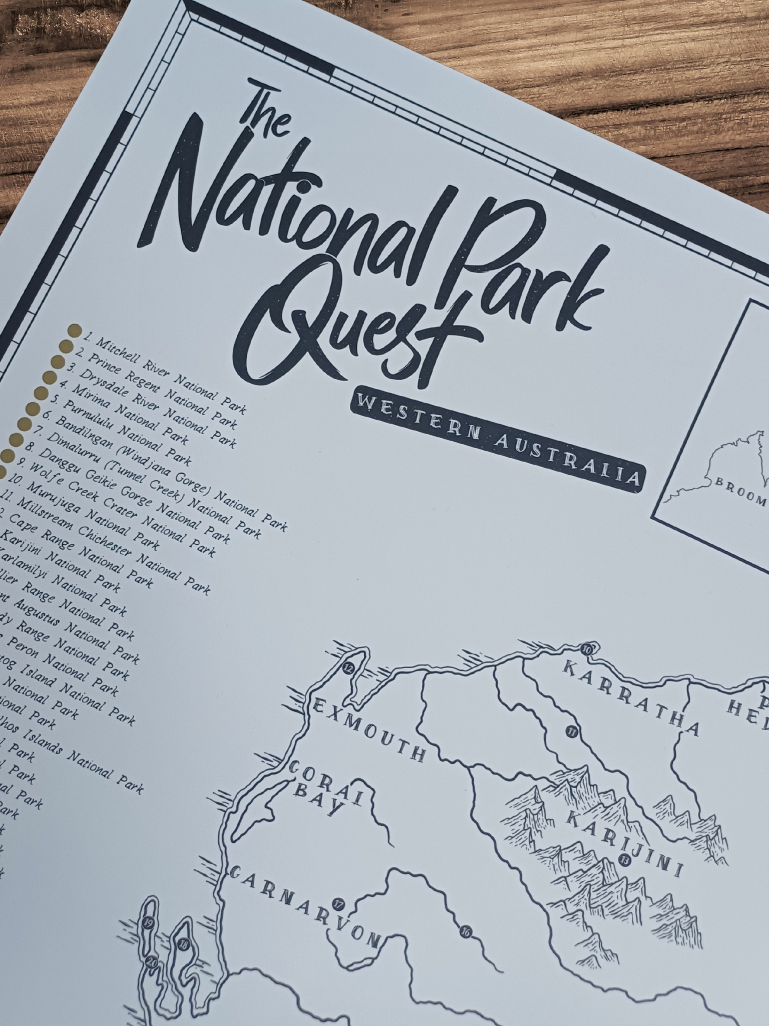 The Western Australia National Park Quest