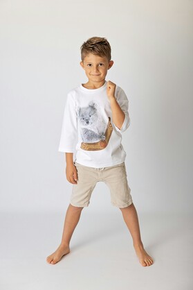 Koala with Boomerang | Organic Cotton T-Shirt | 3/4 Sleeve | Size 1 - 7