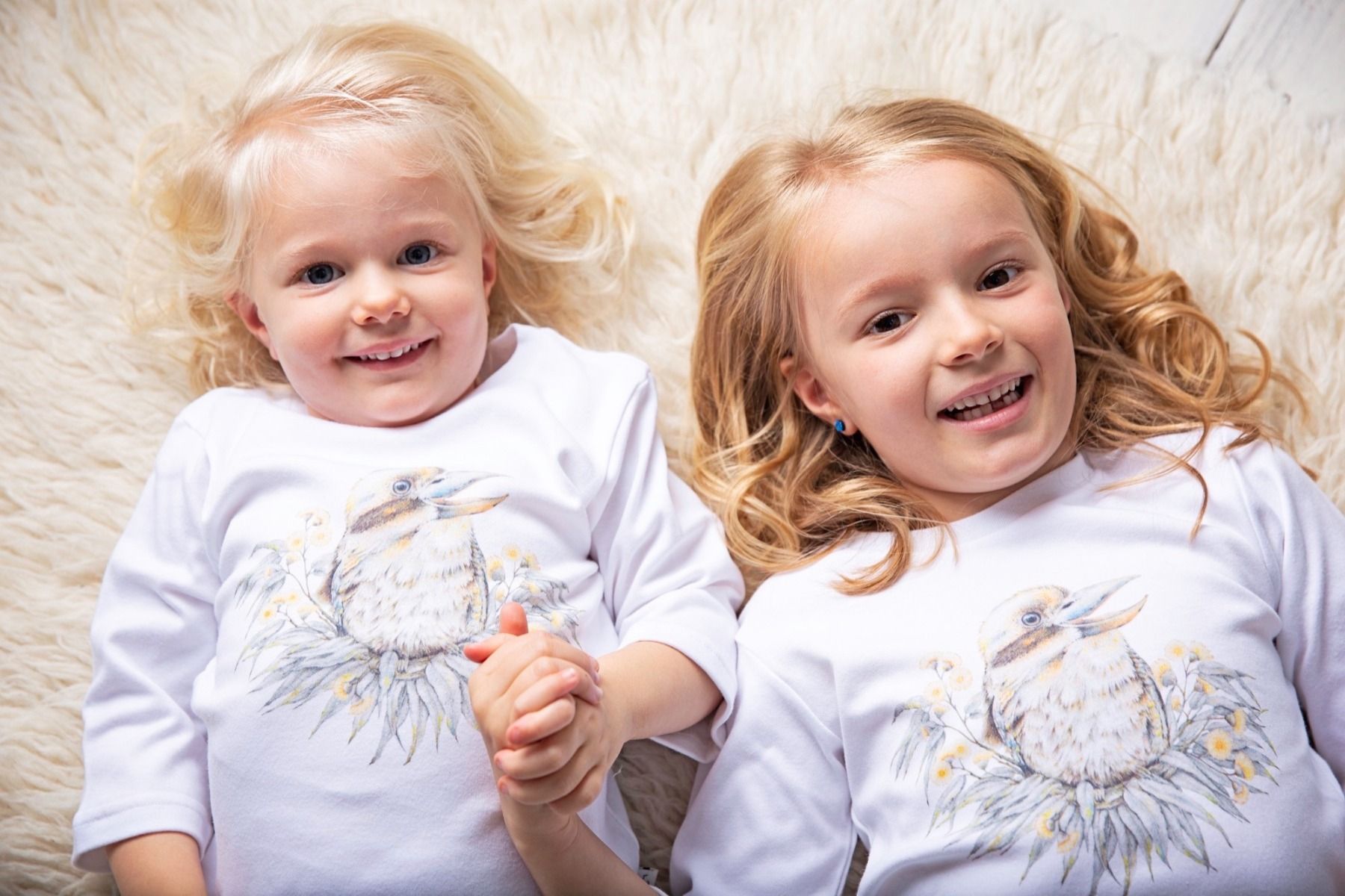 Kookaburra | Organic Cotton T-Shirt | 3/4 Sleeve | Size 1 - 7