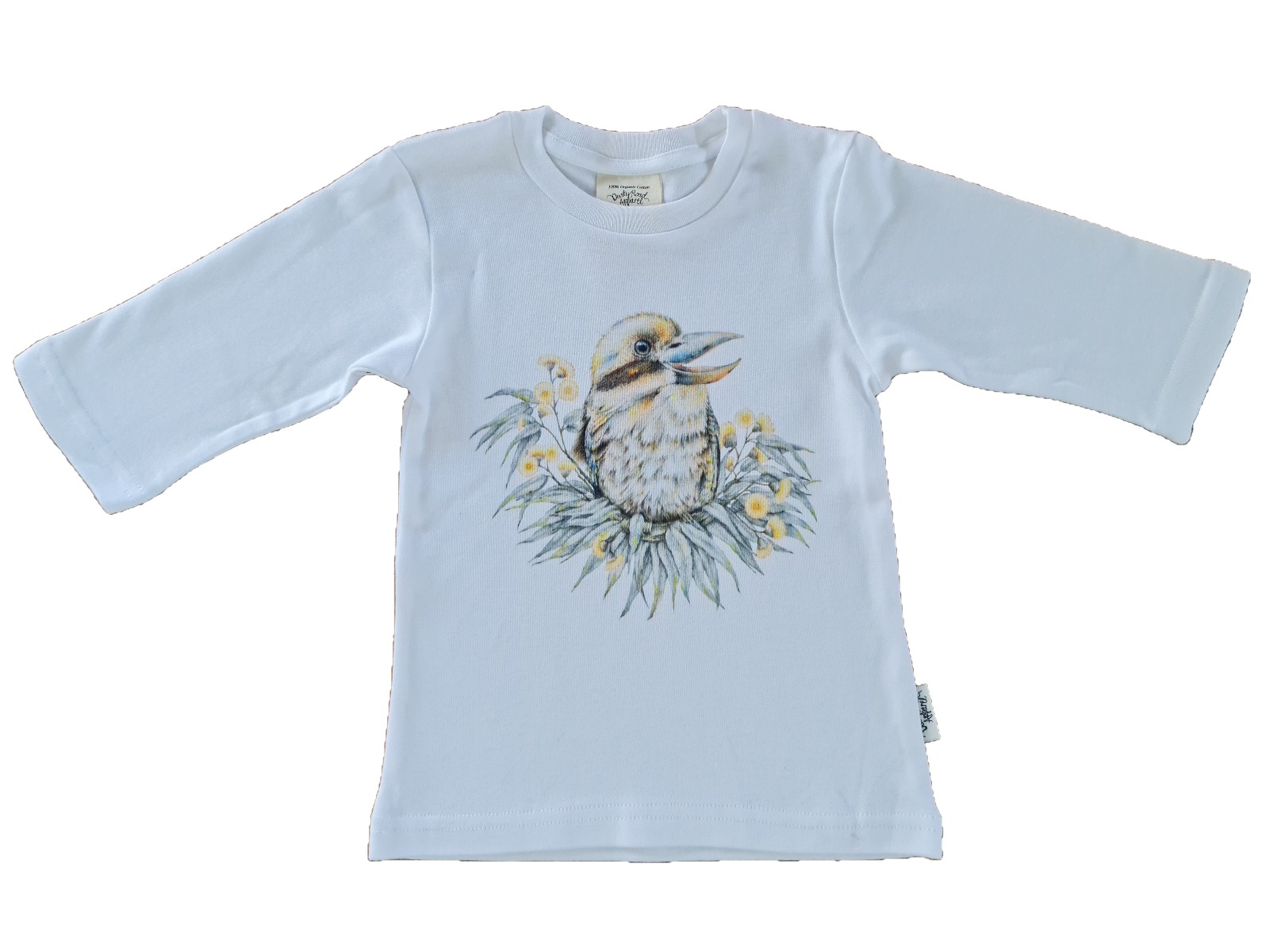 Kookaburra | Organic Cotton T-Shirt | 3/4 Sleeve | Size 1 - 7