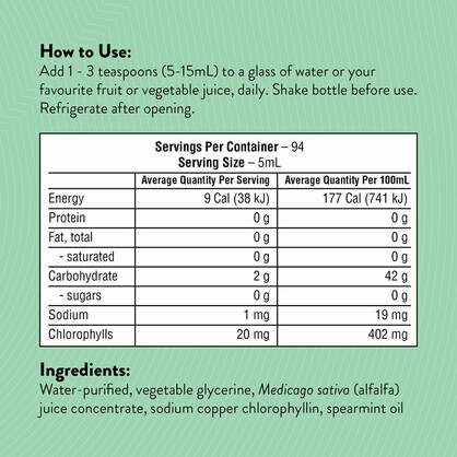 Nature's Sunshine Liquid Chlorophyll 473ml