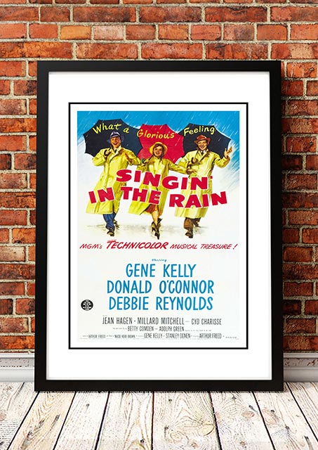 'Singin' In The Rain' Framed 1920s/1950s Movie Poster!