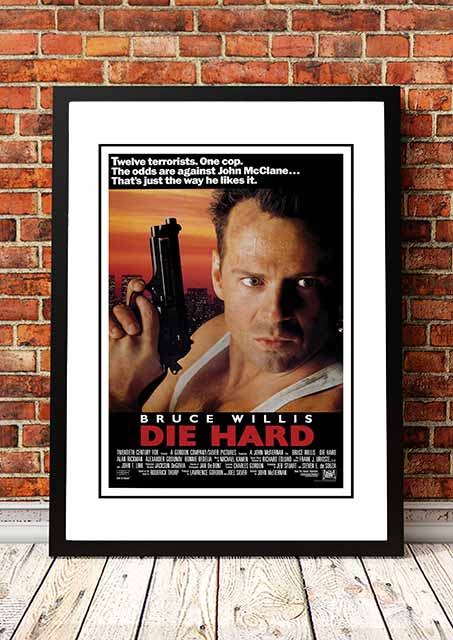 Die Hard' Framed 1980's Movie Poster!