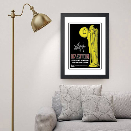 Signed LED ZEPPELIN 'Kooyong Stadium' Melbourne Signed Concert Poster 1972