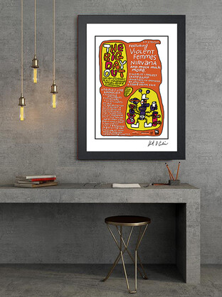 Signed BIG DAY OUT 'Music Festival' Promotional Poster 1992