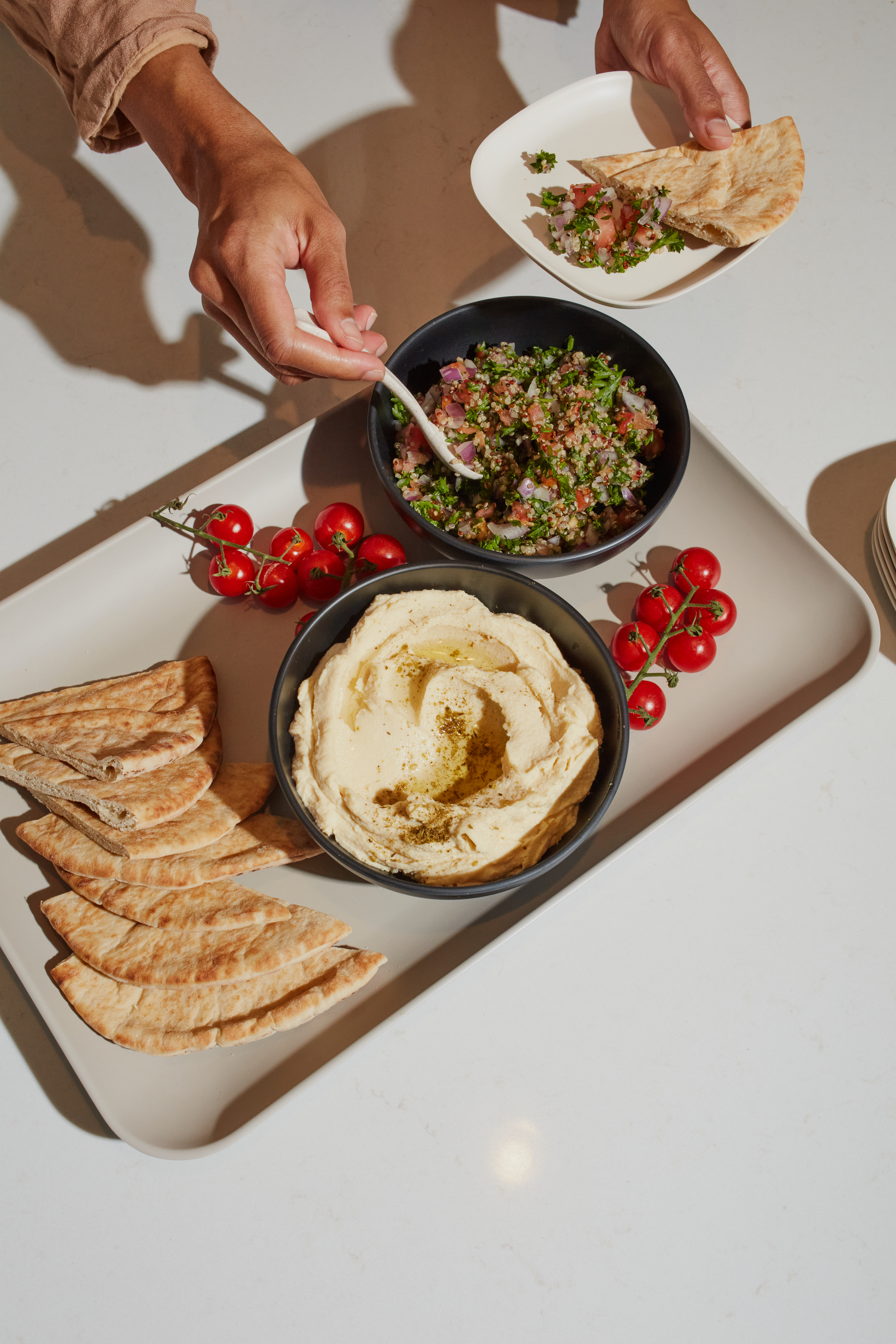 Bamboo Round Salad Bowl