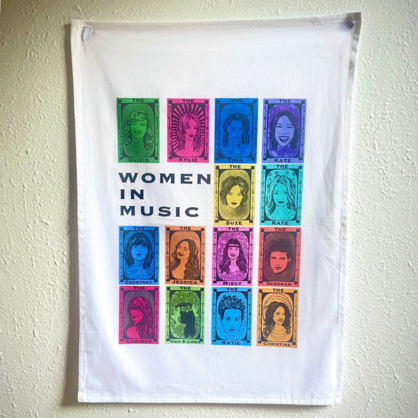 Iconic Women in Music Tea Towel