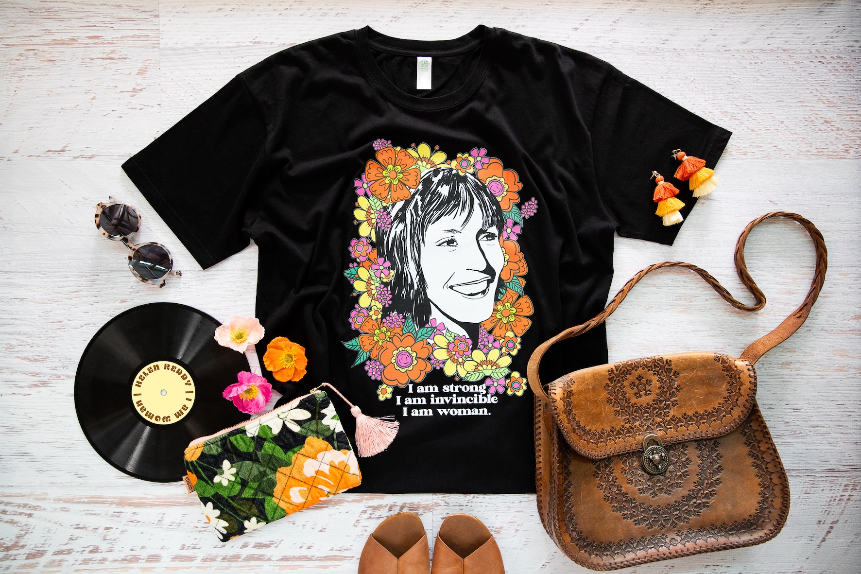 Helen Reddy 'I am Woman" T shirt