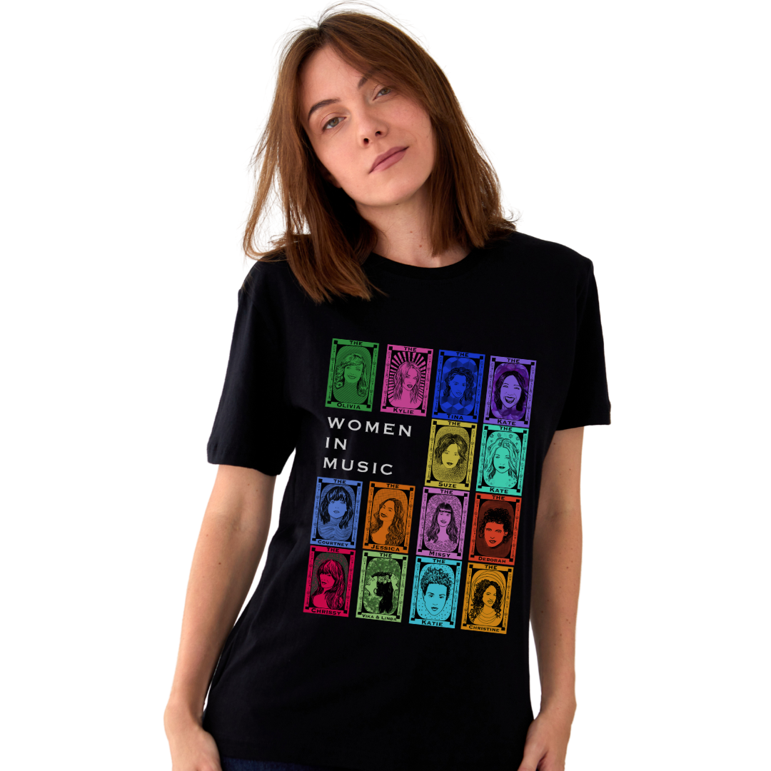 Iconic Women in Music T shirt