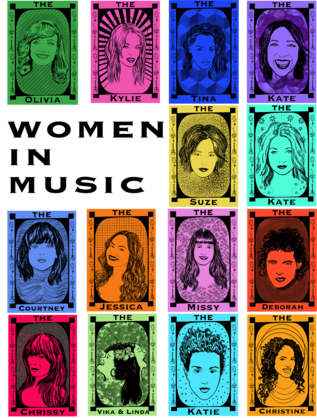 Iconic Women in Music T shirt