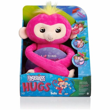 Fingerlings HUGS - Bella (Pink) Advanced Interactive Plush