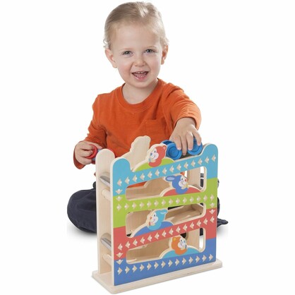 Melissa and Doug First Play Roll & Ring Ramp Tower