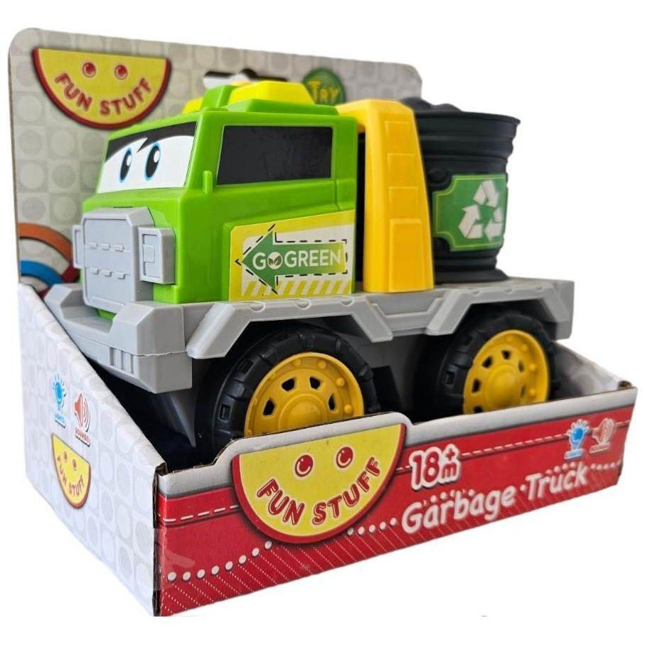 Fun Stuff Green Interactive Garbage Truck