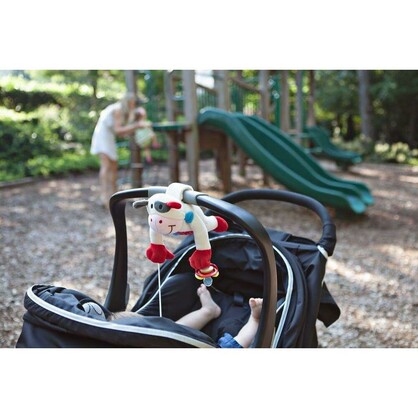 Pullypalz Pacifier Holder Moo Moo Cow Entertaining
