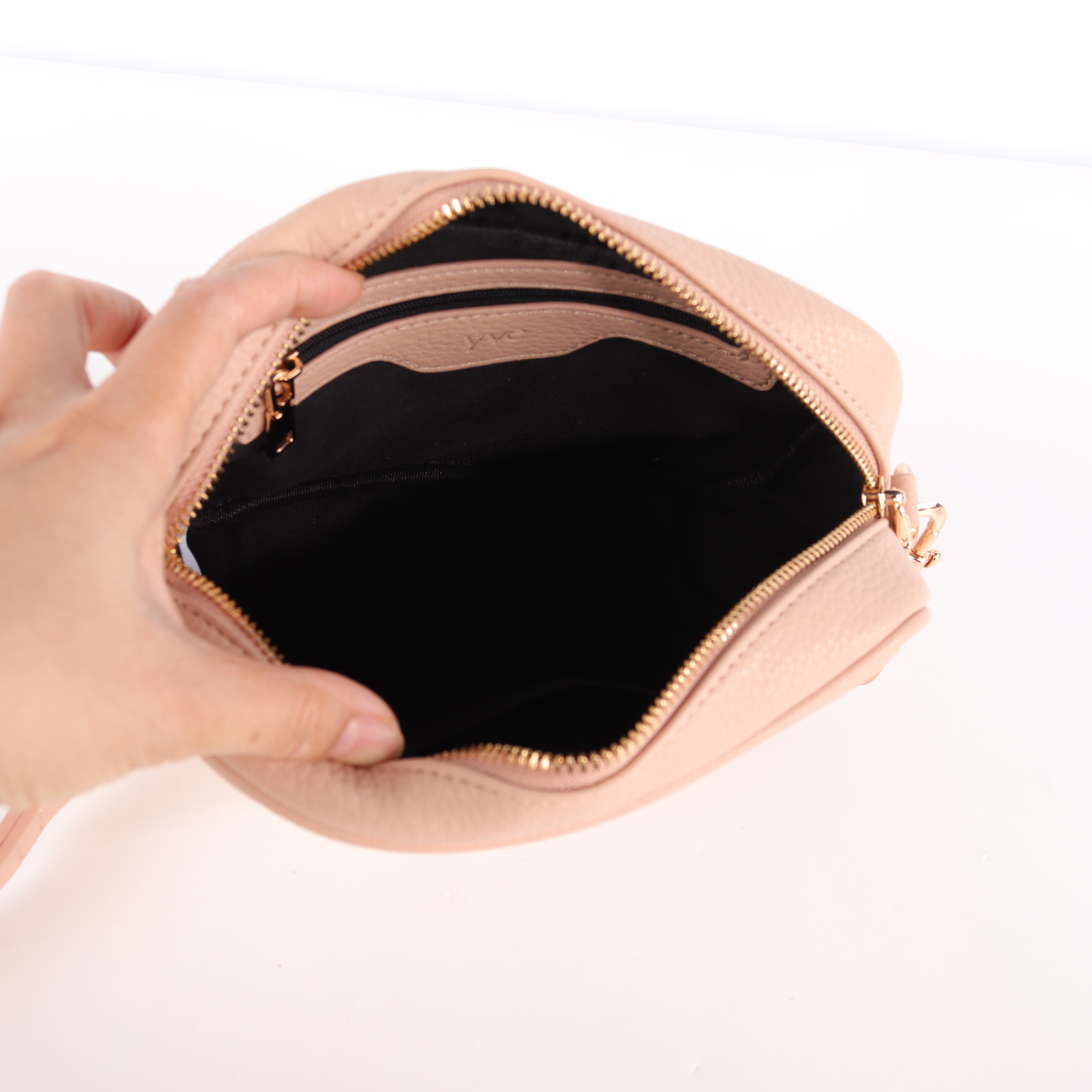 Cross Body Lift Yourself Handbag - Dusty Pink