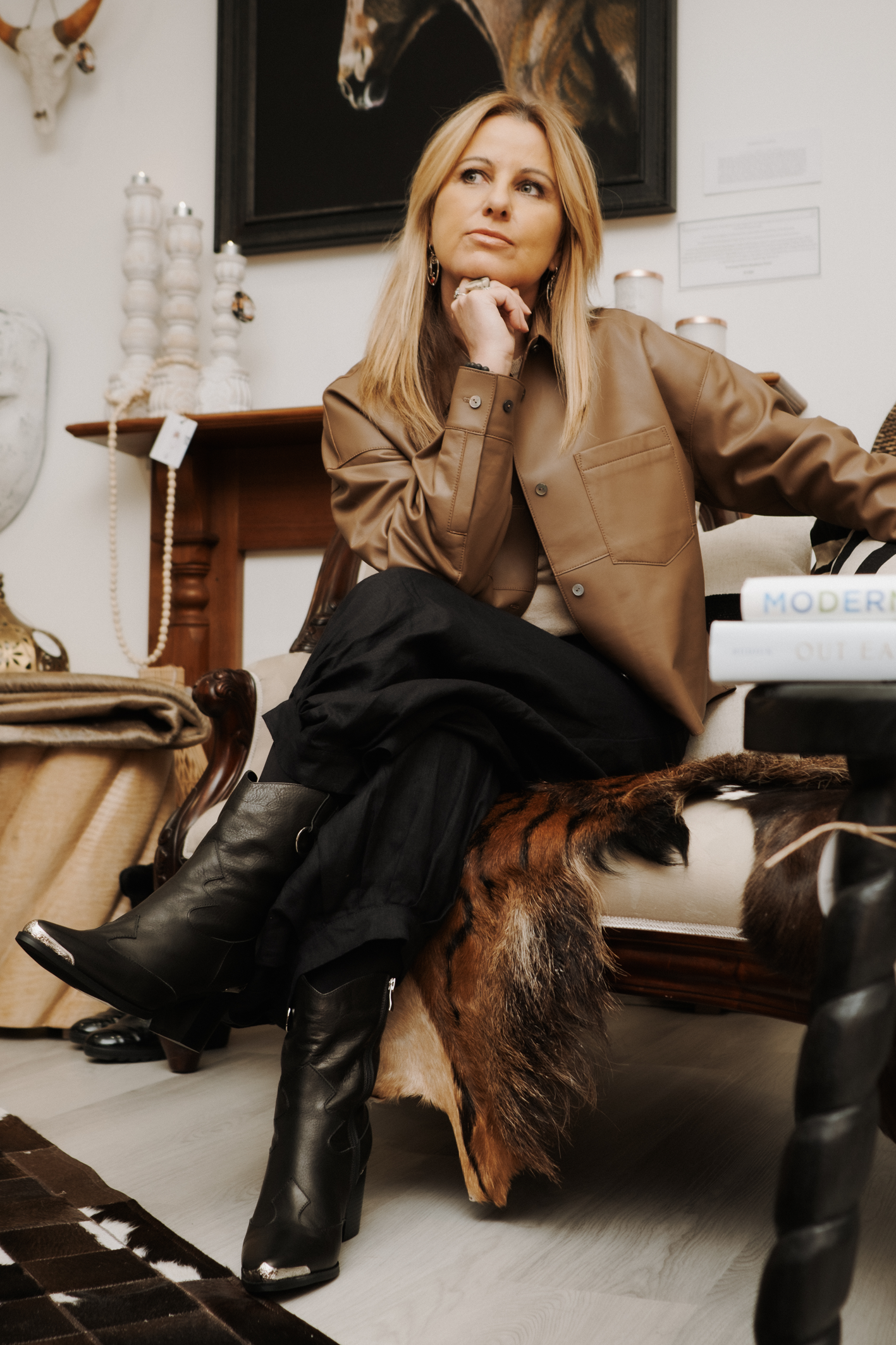 Vin Leather Shirt Jacket