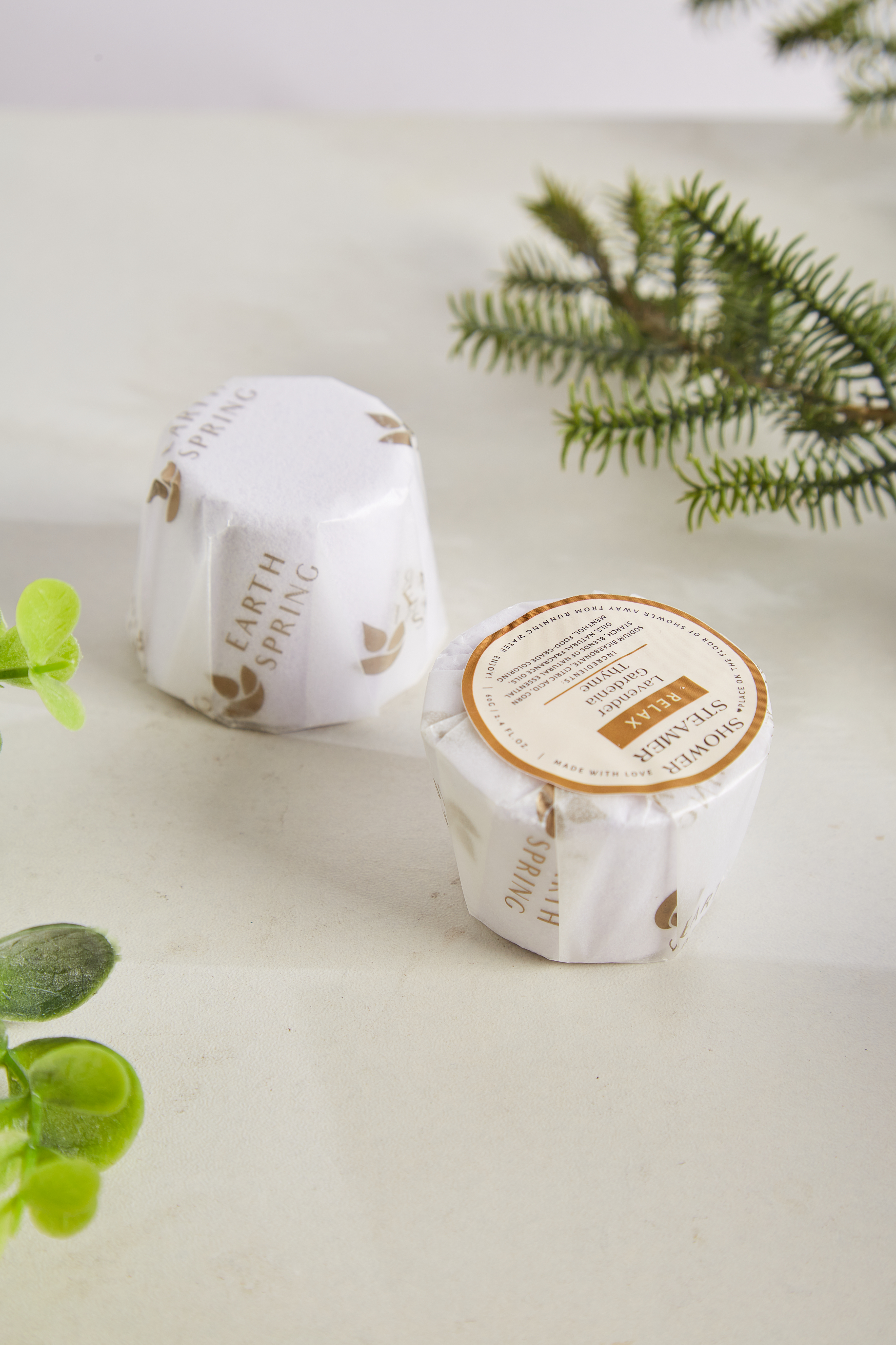 Earth Spring RELAX Hand Crafted Shower Steamers (4 pack)