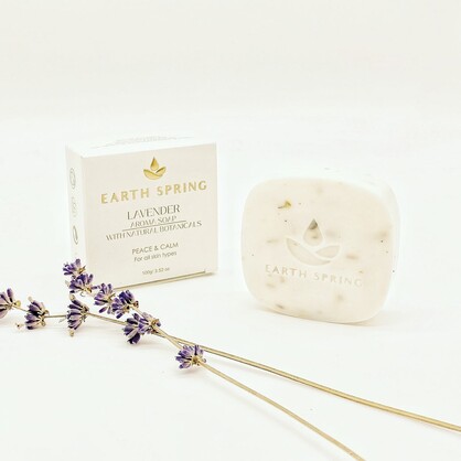 Earth Spring LAVENDER Botanical Soap Bar 100g