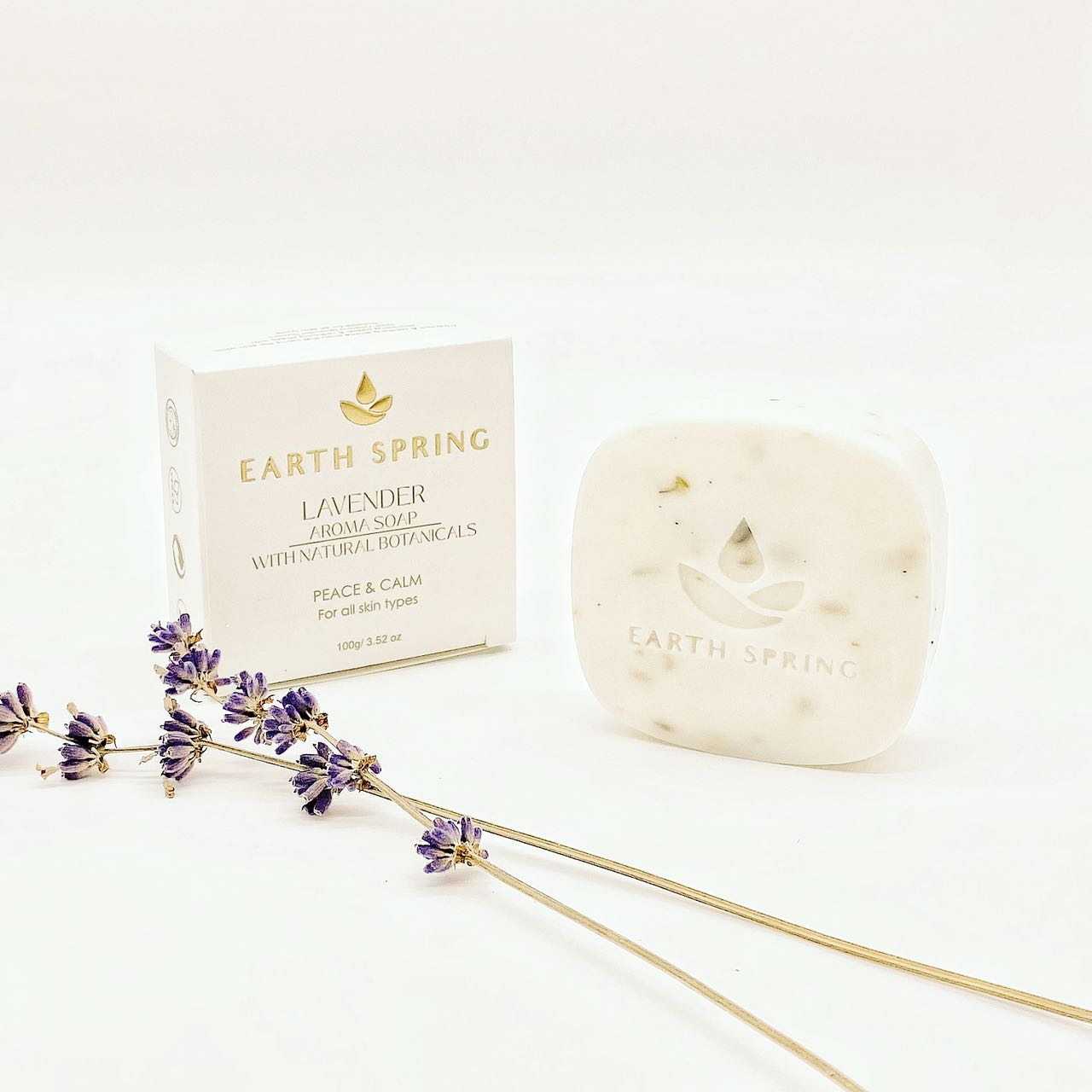 Earth Spring LAVENDER Botanical Soap Bar 100g