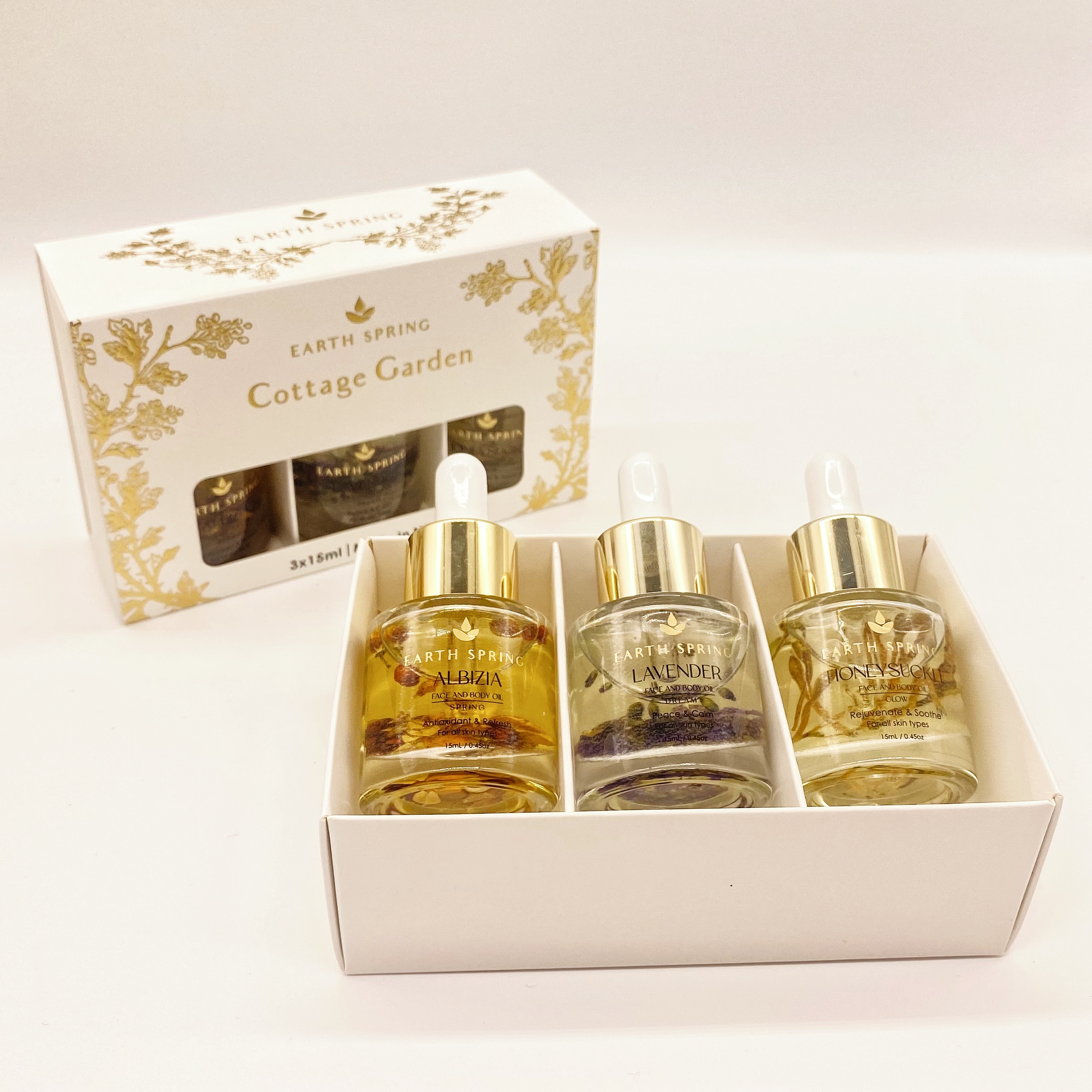 Earth Spring COTTAGE GARDEN Trio of Oils Set