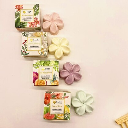 OASIS PACIFIC HANDCRAFTED SHOWER STEAMER 65G - TROPICAL BLOOM