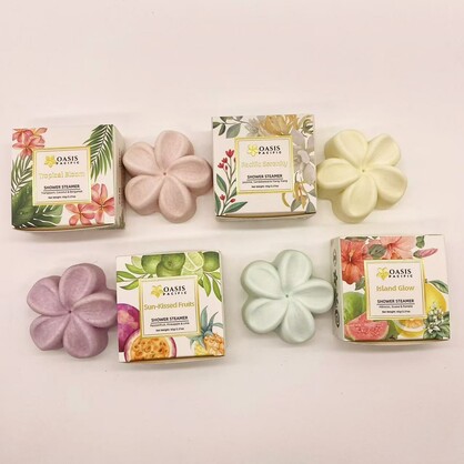 OASIS PACIFIC HANDCRAFTED SHOWER STEAMER 65G - TROPICAL BLOOM