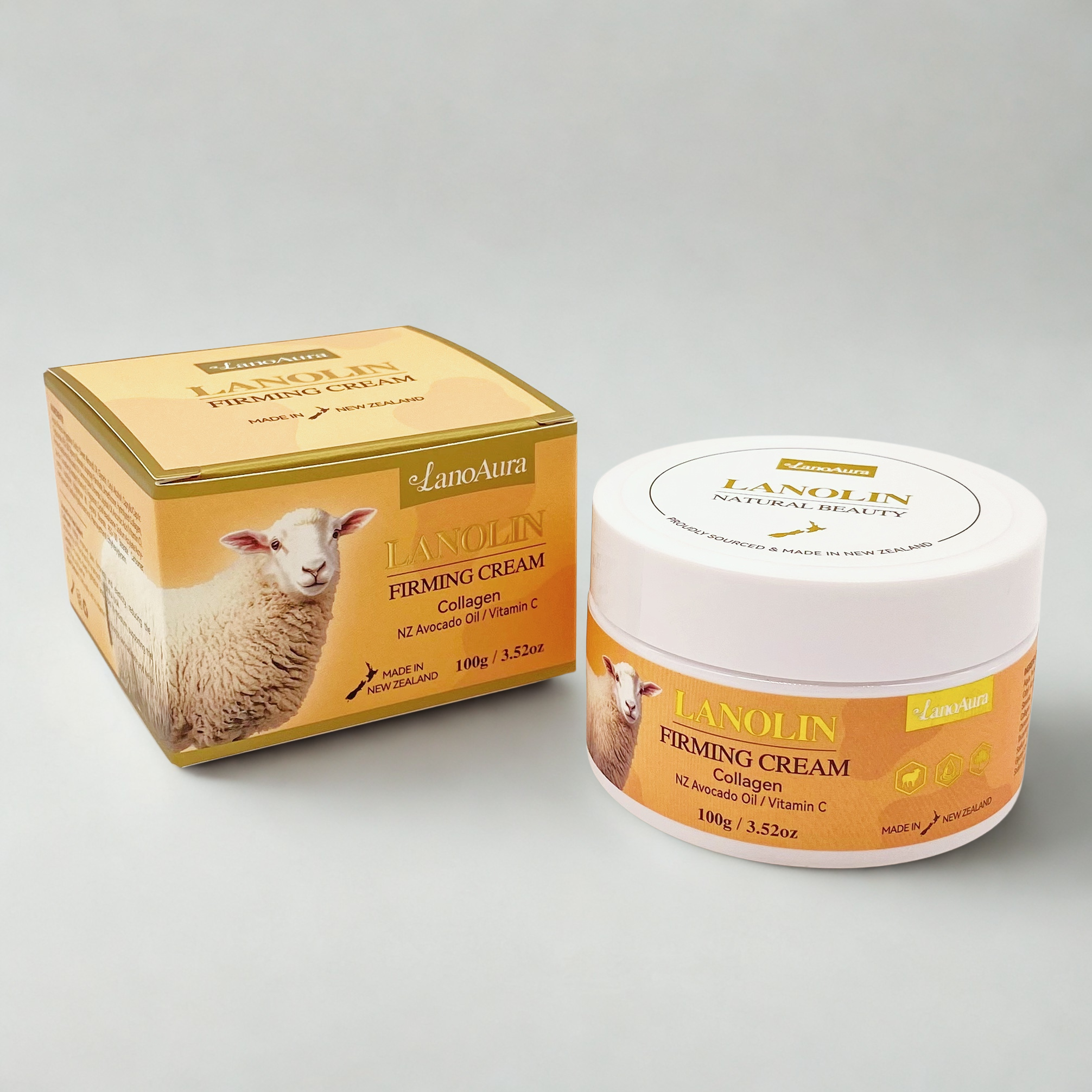 NEW ZEALAND Firming Collagen Lanolin Cream 100G