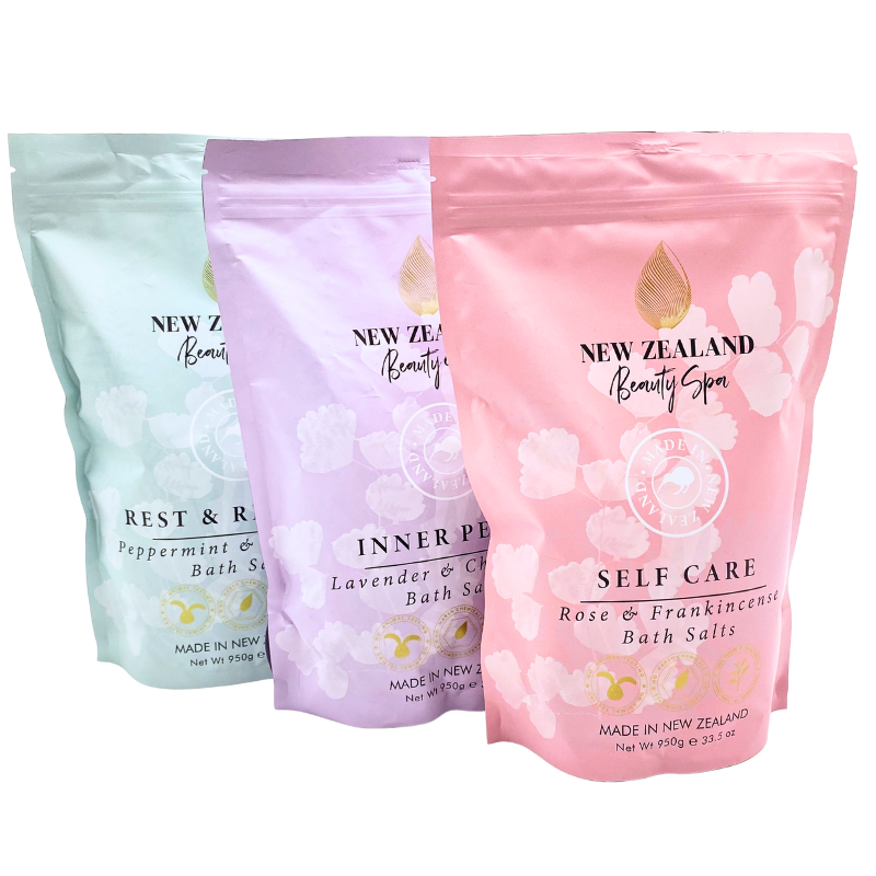 NZBS – SELF CARE  Rose & Frankincense Bath Salts 950G